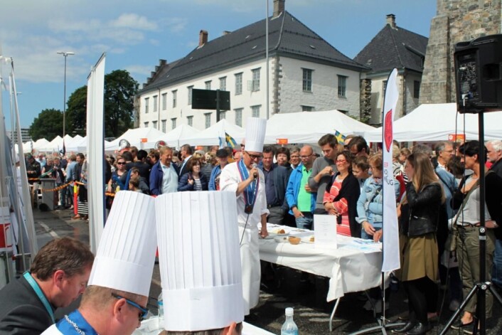 Årets Sjømatkokk ble som alltid arrangert i Bergen. (Foto: Årets Sjømatkokk) Årets Sjømatkokk ble som alltid arrangert i Bergen. (Foto: Årets Sjømatkokk)