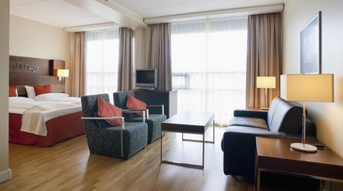 Fra ett av rommene på hotellet. (Foto: Hotellet) Fra ett av rommene på hotellet. (Foto: Hotellet)
