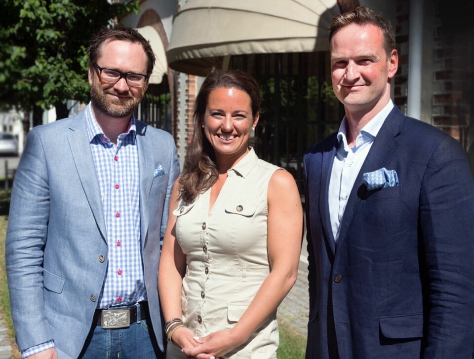 Stein-Erik Treverket (fra venstre), Michelle Hoad Vik, David Moir får nye stillinger i Solera. (Foto: Solera