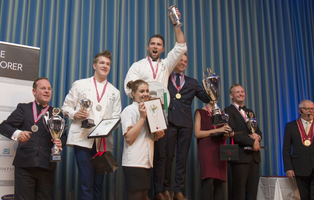 Øyvind Bøe Dalelv er vinner av NM i kokkekunst 2016. (Foto: NKL) Øyvind Bøe Dalelv er vinner av NM i kokkekunst 2016. (Foto: NKL)
