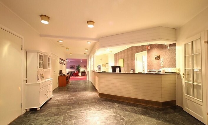 Resepsjonen på hotellet. (Foto: Hotellet) Resepsjonen på hotellet. (Foto: Hotellet)