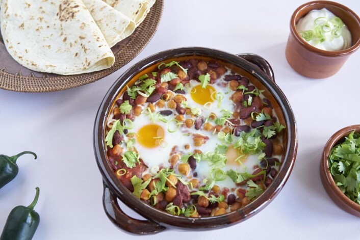 Huevos rancheros er blant oppskriftene som ble servert. (Foto: Matprat.no) Huevos rancheros er blant oppskriftene som ble servert. (Foto: Matprat.no)