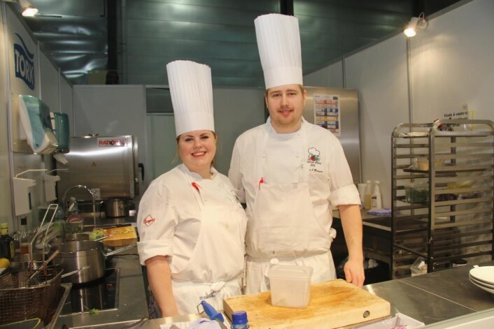 Thomas Johansen Borgan sammen med Renee Fagerhøi, som ble landskjent etter at hun vant Top Chef på TV2 tidligere i år. (Foto: Morten Holt) Thomas Johansen Borgan sammen med Renee Fagerhøi, som ble landskjent etter at hun vant Top Chef på TV2 tidligere i år. (Foto: Morten Holt)