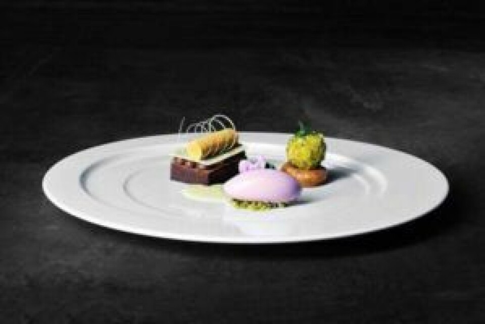 Thomas Borgans dessert i Global Chef Challenge.