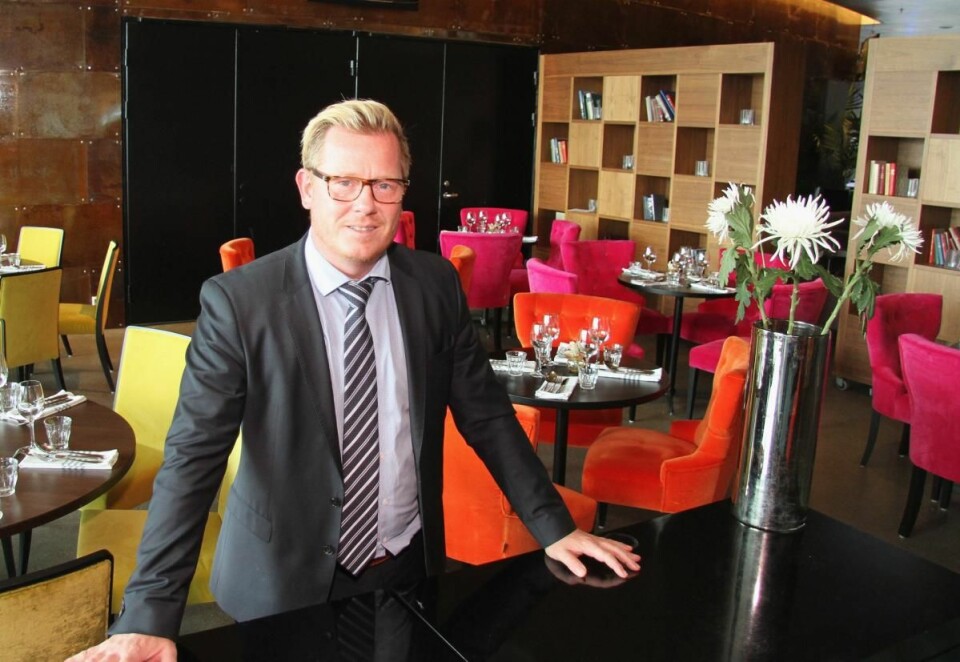 Hotelldirektør på Thon Hotel Lofoten, Erik Taraldsen. (Foto: Morten Holt)