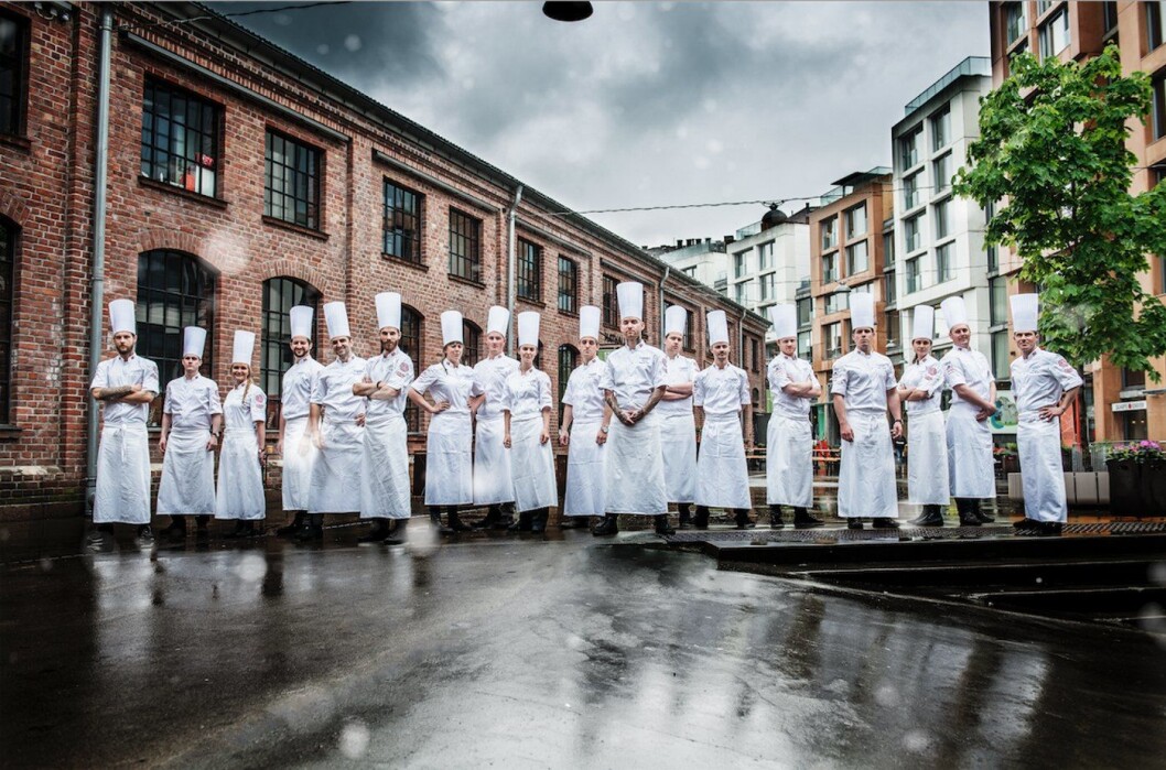 Det norske kokkelandslaget, som skal delta i OL i Erfurt i høst. (Foto: Fredrik Ringe) Det norske kokkelandslaget, som skal delta i OL i Erfurt i høst. (Foto: Fredrik Ringe)