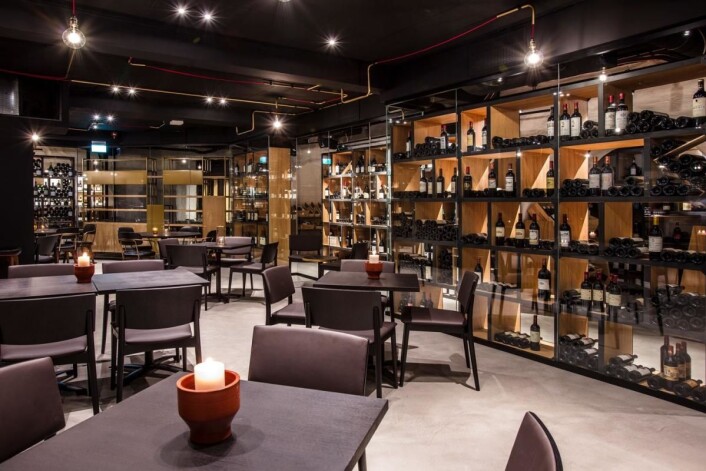 Den nye vinkjelleren på Grad Café. (Foto: Grand Café) Den nye vinkjelleren på Grad Café. (Foto: Grand Café)