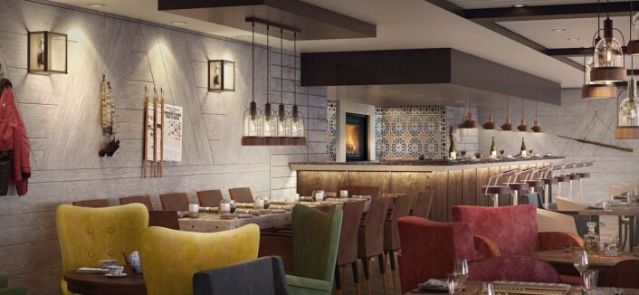 MS «Roald Amundsen» og MS «Fridtjof Nansen» får tre restauranter med menyer som gjenspeiler råvarene og matkulturen på reisemålene. Fra uformelle, sosiale møteplasser til gourmetrestauranter med internasjonale menyer inspirert av lokale råvarer og satt sammen av gjestekokker fra hele verden. (Foto: Illustrasjon: Hurtigruten) MS «Roald Amundsen» og MS «Fridtjof Nansen» får tre restauranter med menyer som gjenspeiler råvarene og matkulturen på reisemålene. Fra uformelle, sosiale møteplasser til gourmetrestauranter med internasjonale menyer inspirert av lokale råvarer og satt sammen av gjestekokker fra hele verden. (Foto: Illustrasjon: Hurtigruten)