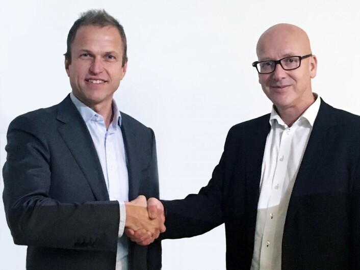 Geir Inge Stokke, konsernsjef i Coop Norge og Norsk Gjenvinnings konsernsjef, Erik Osmundsen. Geir Inge Stokke, konsernsjef i Coop Norge og Norsk Gjenvinnings konsernsjef, Erik Osmundsen.