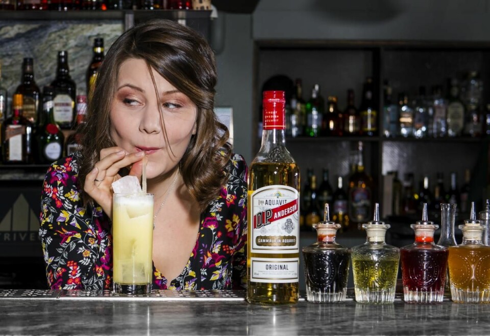 Kaitlin Wilkes på Corner Club i Stockholm har utarbeidet drinken Little Secret.
