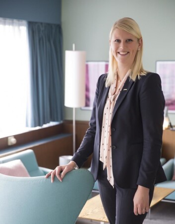 Helene Hallre i "museumsrommet" på Radisson Blu Royal i København. Helene Hallre i "museumsrommet" på Radisson Blu Royal i København.