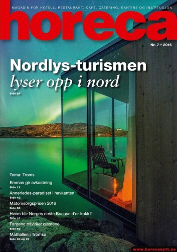 Omslaget på Horeca nummer 7 2016. (Foto: Steve King/Layout: Tove Sissel Larsgård Omslaget på Horeca nummer 7 2016. (Foto: Steve King/Layout: Tove Sissel Larsgård