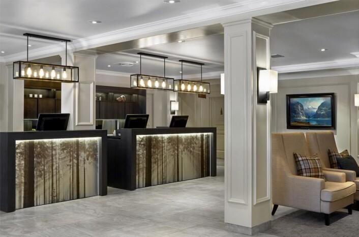 Resepsjonen på Lillehammer Hotel. (Foto: Hotellet) Resepsjonen på Lillehammer Hotel. (Foto: Hotellet)