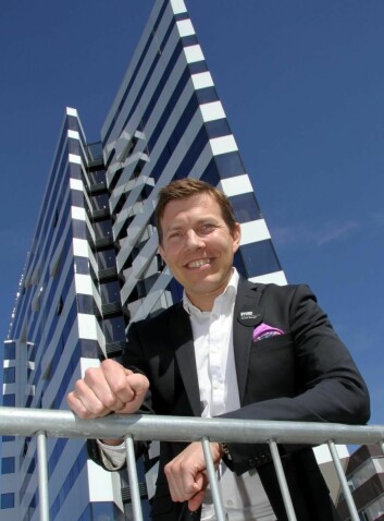 Øyvind Alapnes er hotelldirektør på Clarion Hotel The Edge i Tromsø. (Foto: Morten Holt)