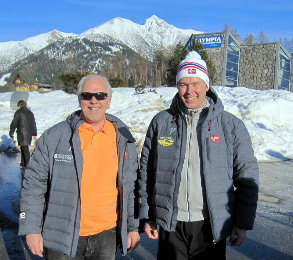 Atle Hovi og Bjørn B Jacobsen på studietur i Østerrike, der fjelldestinasjonene selv på 1200 meters høyde sliter med klimaendringene og milde vintre. Et faktum som vil slå positivt ut for Beitostølen, som klimaforskerne sier blir en av Europas mest snøsikre regioner i årene framover.