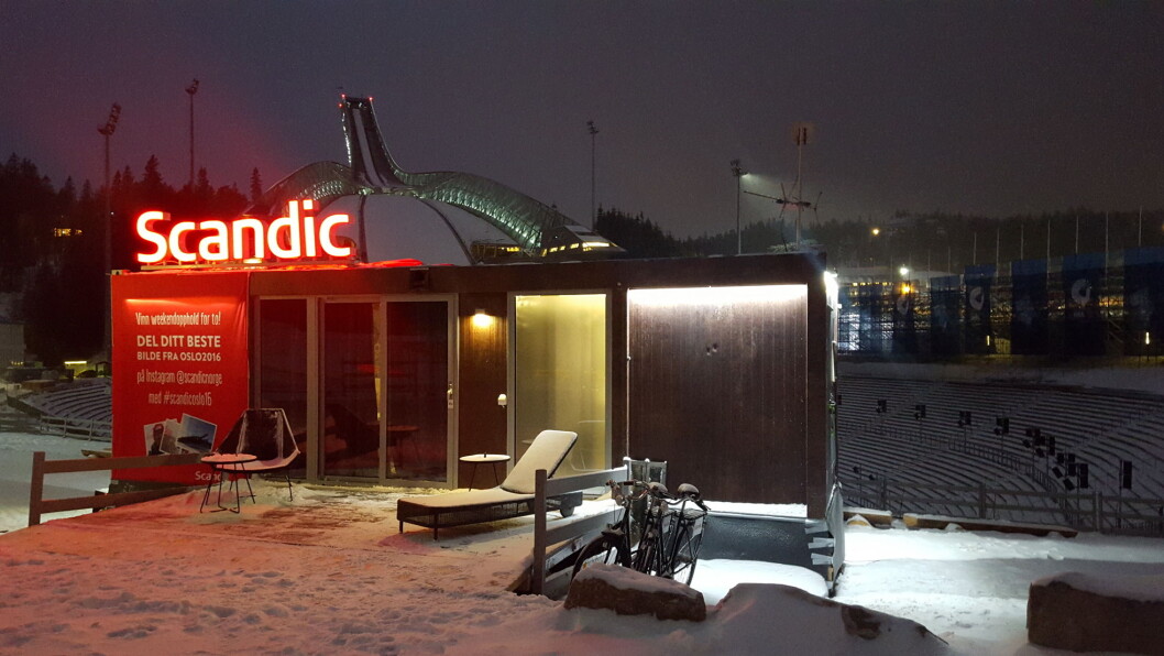 Scandic To Go på plass i Holmenkollen. Scandic To Go på plass i Holmenkollen.
