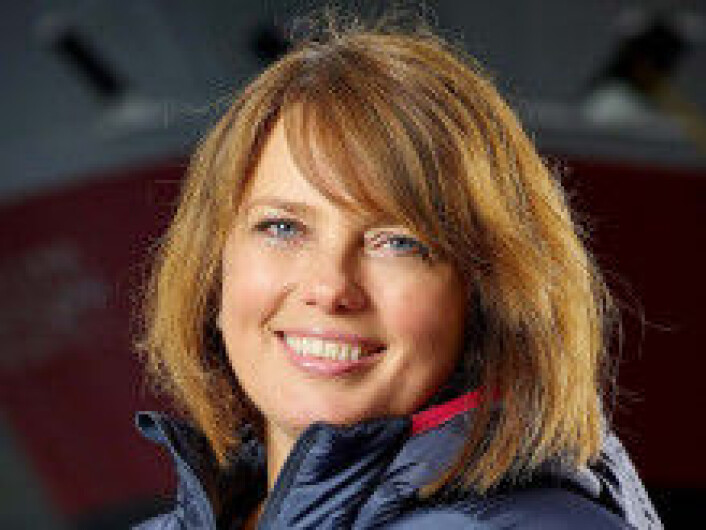 Anne Marit Bjørnflaten i Hurtigruten. Anne Marit Bjørnflaten i Hurtigruten.