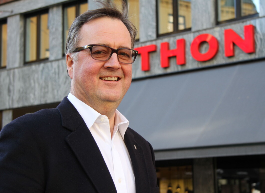 Morten Thorvaldsen har ledet Thon Hotels (tidligere Rainbow Hotels) i 38 år, siden 1989. (Foto: Morten Holt) Morten Thorvaldsen har ledet Thon Hotels (tidligere Rainbow Hotels) i 38 år, siden 1989. (Foto: Morten Holt)