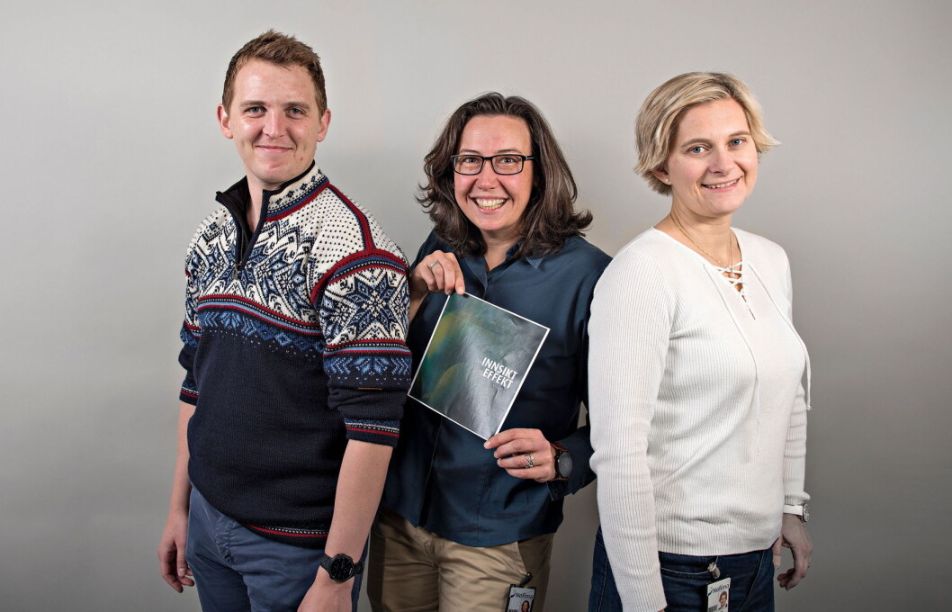 Kasper Christensen, Antje Gonera og Stine Alm Hersleth har sammen med blant annet Einar Risvik skrevet boken for og om innovasjon i norsk matproduksjon. (Foto: Jørn Are Berg-Jacobsen/Nofima) Kasper Christensen, Antje Gonera og Stine Alm Hersleth har sammen med blant annet Einar Risvik skrevet boken for og om innovasjon i norsk matproduksjon. (Foto: Jørn Are Berg-Jacobsen/Nofima)