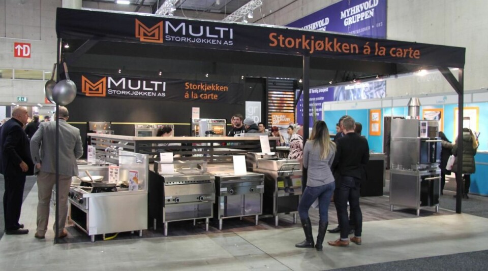 Multi Storkjøkkens stand på SDmak 2017. (Foto: Morten Holt)
