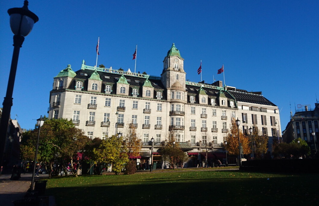 Grand Hotel i Oslo. (Foto: Heidi Fjelland) Grand Hotel i Oslo. (Foto: Heidi Fjelland)