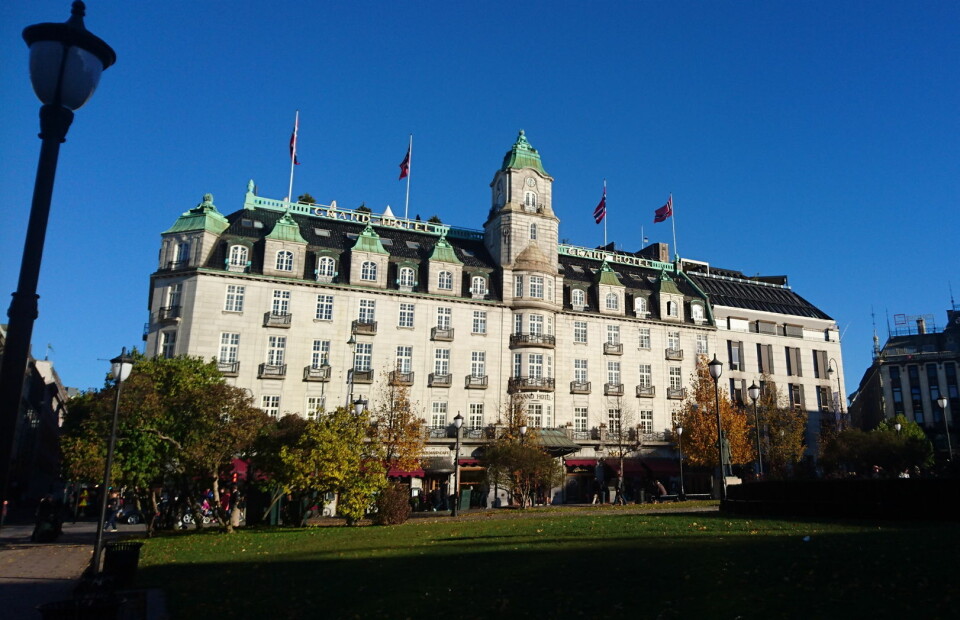 Grand Hotel i Oslo. (Foto: Heidi Fjelland)