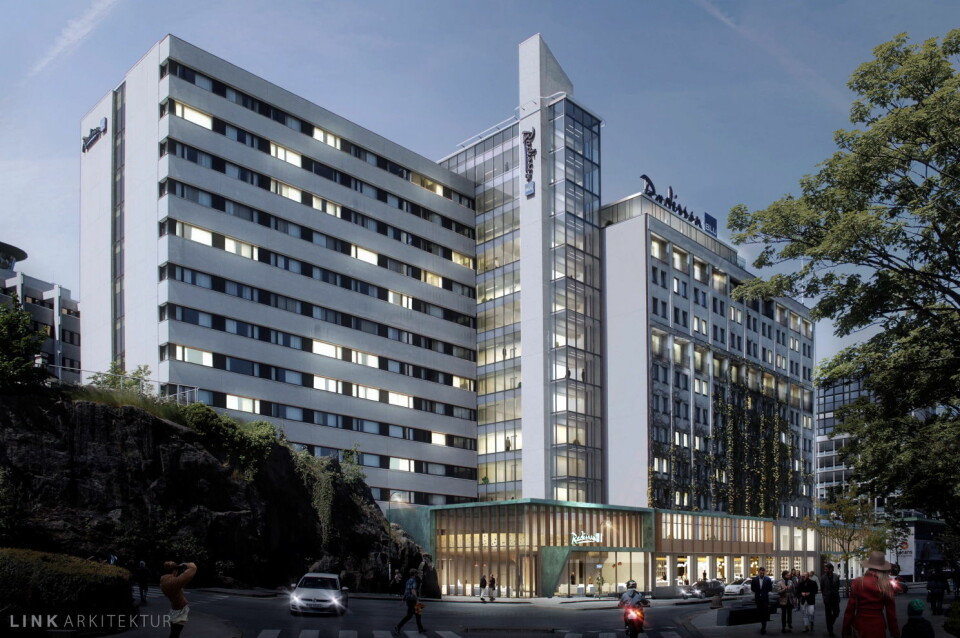 Slik blir nye Radisson Blu Atlantic Hotel i Stavanger, som reåpnes i november 2017.