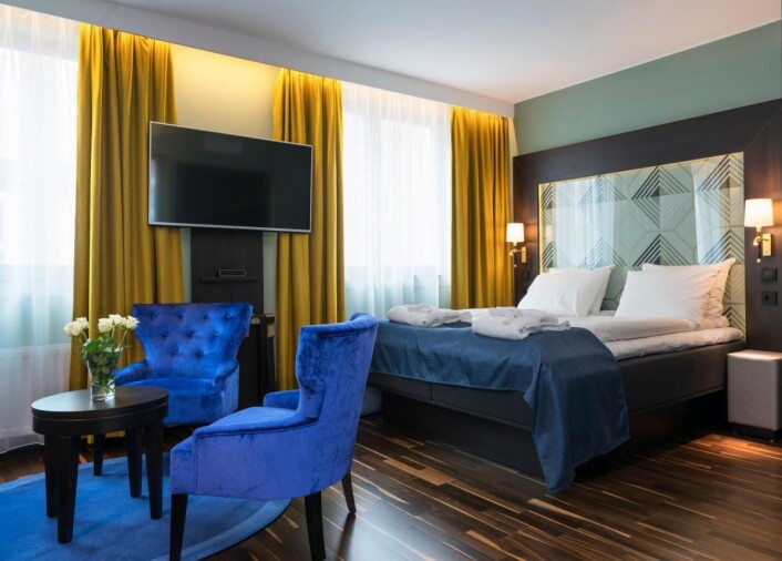 Thon Hotel Orion får 219 nyoppussede hotellrom og to nye suiter. Bildet viser et nytt Superior Room på hotellet. (Foto: Thon Hotel Orion) Thon Hotel Orion får 219 nyoppussede hotellrom og to nye suiter. Bildet viser et nytt Superior Room på hotellet. (Foto: Thon Hotel Orion)