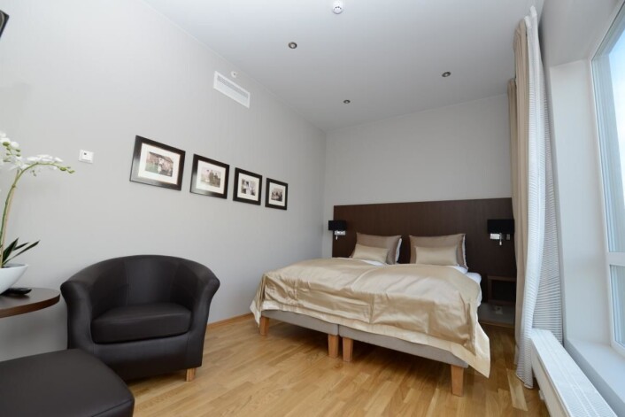 Fra en av suitene på hotellet. (Foto: Hotell Frøya) Fra en av suitene på hotellet. (Foto: Hotell Frøya)
