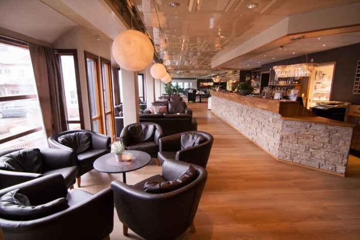 Resepsjonsområdet. (Foto: Hotell Frøya) Resepsjonsområdet. (Foto: Hotell Frøya)