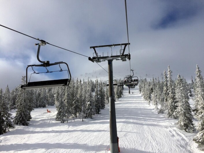 Full fart i heisene i Trysil i påsken. (Foto: Morten Holt) Full fart i heisene i Trysil i påsken. (Foto: Morten Holt)