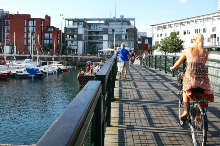 Malmö regnes som Sveriges mest sykkelvennlige by. (Foto: Oskar Falck) Malmö regnes som Sveriges mest sykkelvennlige by. (Foto: Oskar Falck)