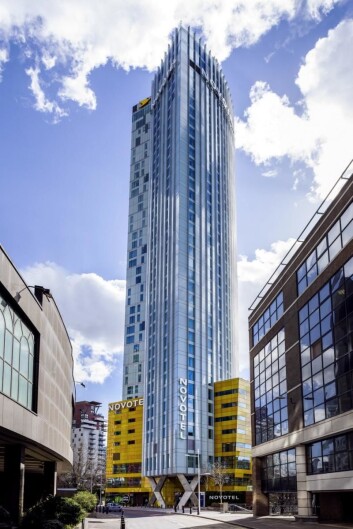 Det nye Novotel i Canary Wharf, i Londons Dockland-område. Det nye Novotel i Canary Wharf, i Londons Dockland-område.