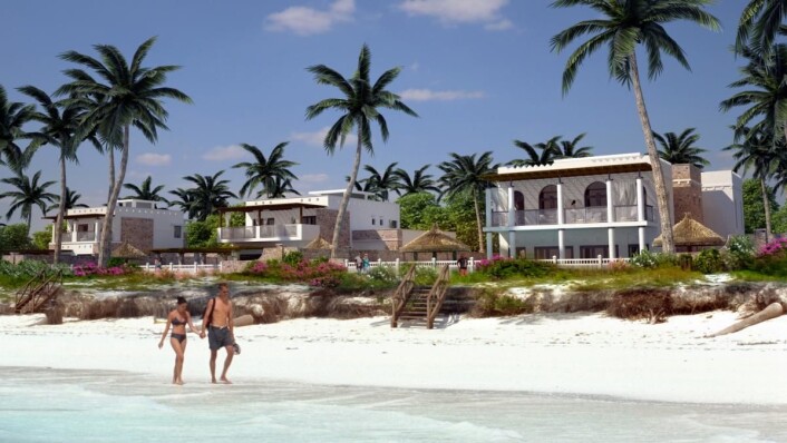 Slik beliggenhet får strandvillaene... Slik beliggenhet får strandvillaene...
