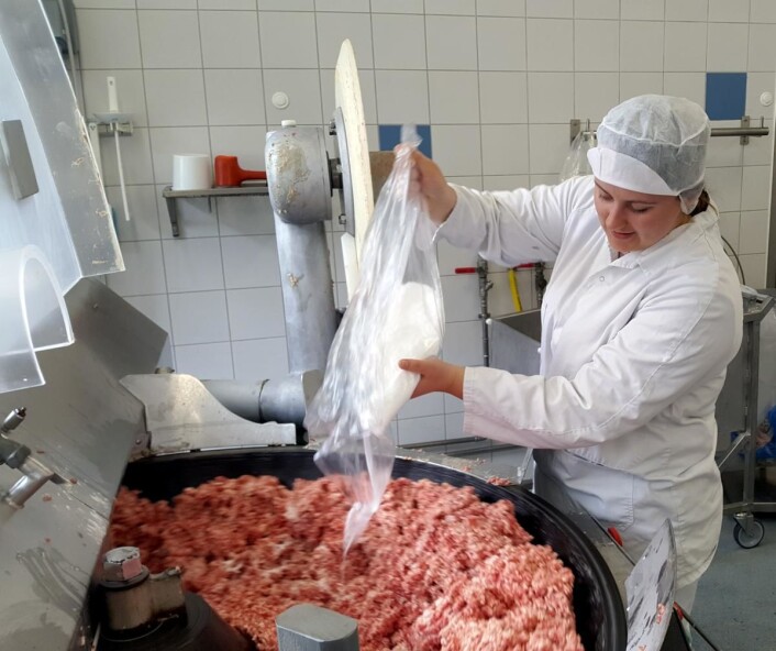 Kokken Elisabeth Dyb Alvestad i aksjon. Kokken Elisabeth Dyb Alvestad i aksjon.