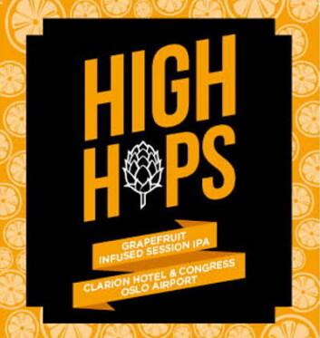 High Hops vil bli solgt i hotellets egen bar, The Living Room, samt i restauranten Clarion Classics. High Hops vil bli solgt i hotellets egen bar, The Living Room, samt i restauranten Clarion Classics.