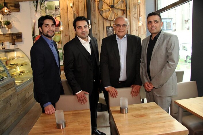 Eierne av Best Western Plus City Hotel Oslo. Fra venstre Imran Amin (hotelldirektør), Bilal Amin, Amin Mohammad og Kamrad Amin. (Foto: Morten Holt) Eierne av Best Western Plus City Hotel Oslo. Fra venstre Imran Amin (hotelldirektør), Bilal Amin, Amin Mohammad og Kamrad Amin. (Foto: Morten Holt)