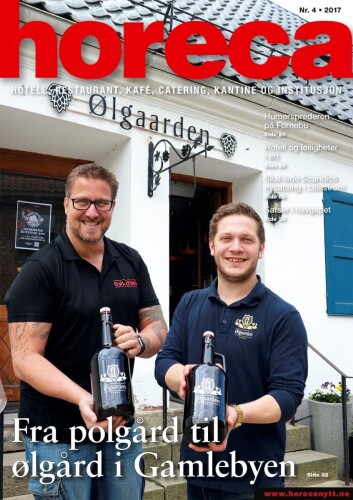 Forsiden på Horeca nummer 4 2017. (Foto: Heidi Fjelland/layout: Tove Sissel Larsgård) Forsiden på Horeca nummer 4 2017. (Foto: Heidi Fjelland/layout: Tove Sissel Larsgård)