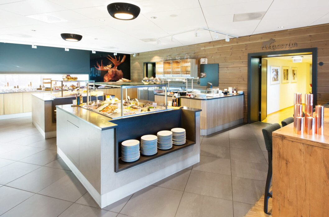 Frokostbuffeen på Scandic Elgstua, som er fylkesvinner i Hedmark. (Foto: Scanic Hotels) Frokostbuffeen på Scandic Elgstua, som er fylkesvinner i Hedmark. (Foto: Scanic Hotels)