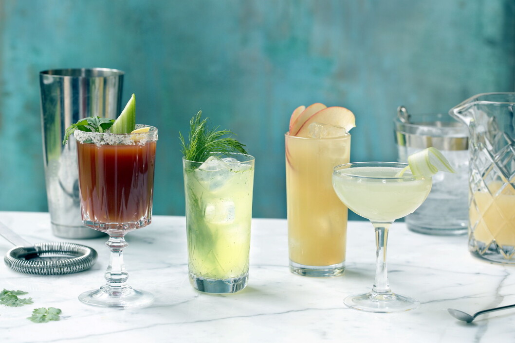Akevitt brukes på mer utradisjonelt vis – som base i drinkene. (Foto: Nadin Martinuzzi) Akevitt brukes på mer utradisjonelt vis – som base i drinkene. (Foto: Nadin Martinuzzi)