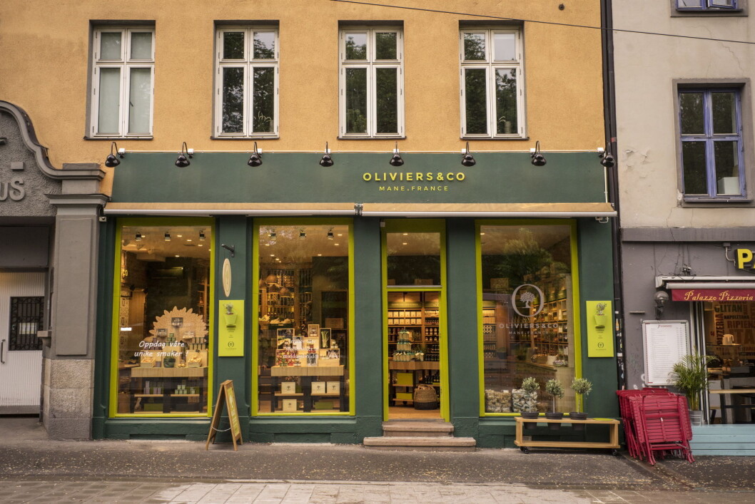 Den nye Oliviers&Co-butikken på Grünerløkka i Oslo. (Foto: Jim Hensley) Den nye Oliviers&Co-butikken på Grünerløkka i Oslo. (Foto: Jim Hensley)