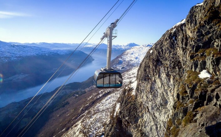 «Norges letteste topptur». (Foto: Lars Korvald/Loen Skylift) «Norges letteste topptur». (Foto: Lars Korvald/Loen Skylift)