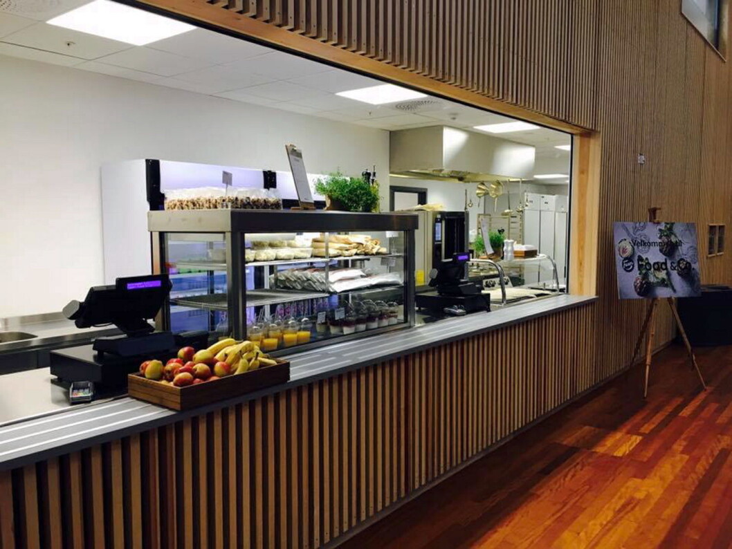 Fra Fazer-kantinen på St Svithun videregående skole i Stavanger. (Foto: Fazer Food Services) Fra Fazer-kantinen på St Svithun videregående skole i Stavanger. (Foto: Fazer Food Services)
