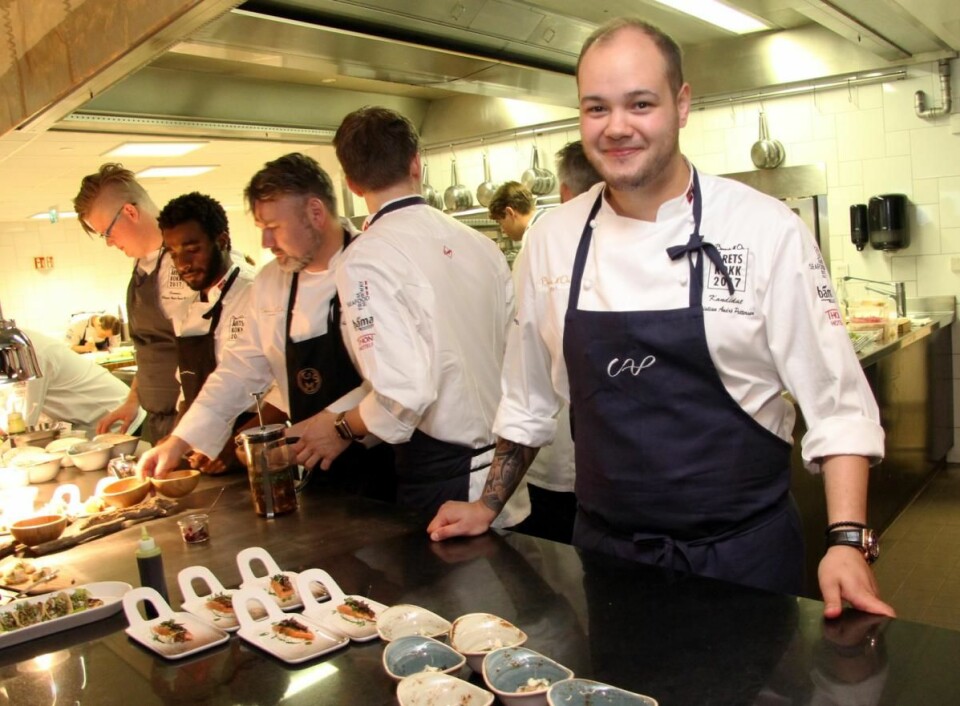Christian A. Pettersen har vunnet en rekke kokkekonkurranser. (Foto: Morten Holt)