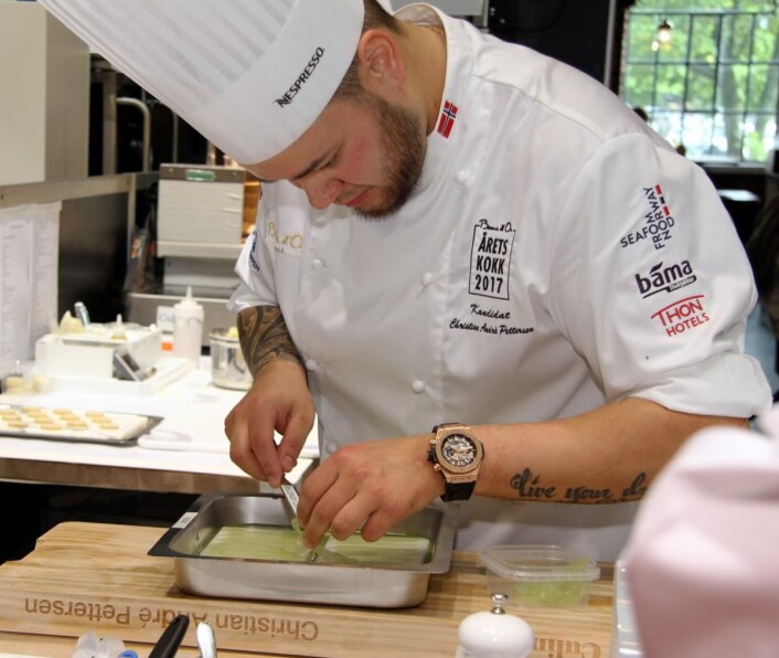 Christian A. Pettersen er Norges neste Bocuse d'Or-kokk. (Foto: Morten Holt) Christian A. Pettersen er Norges neste Bocuse d'Or-kokk. (Foto: Morten Holt)