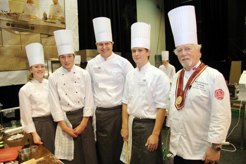 Som alltid arrangeres lærlingekonkurransen for kokker på Østlandske Storhusholdning, og Frode Myklevik (til høyre) er en av ildsjelene bak konkurransen. (Arkivfoto: Morten Holt)