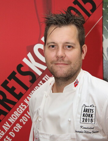 Christopher W. Davidsen tok gull i Årets kokk 2015, sølv i Bocuse d'Or Europe i 2016 og sølv i Bocuse d'Or i 2017. (Foto: Morten Holt) Christopher W. Davidsen tok gull i Årets kokk 2015, sølv i Bocuse d'Or Europe i 2016 og sølv i Bocuse d'Or i 2017. (Foto: Morten Holt)