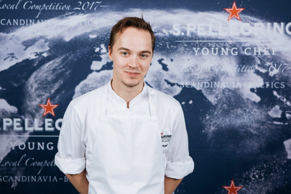 Svenske Anton Husa skal representere region Skandinavia og Baltikum i den globale finalen av S Pellegrino Youn Chef i juni 2018. (Foto: S. Pellegrino Young Chef)