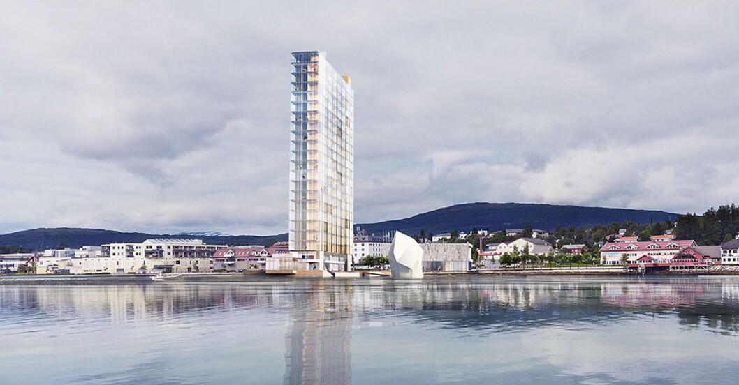 Slik blir Tower Hotell i Fauske. (Illustrasjon: Snøhetta) Slik blir Tower Hotell i Fauske. (Illustrasjon: Snøhetta)