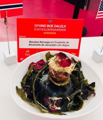 Øyvind Bøe Dalelv vant med denne retten i «Tapas-VM» i Spania. (Foto: Privat) Øyvind Bøe Dalelv vant med denne retten i «Tapas-VM» i Spania. (Foto: Privat)